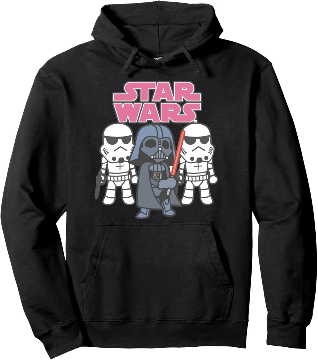 Star Wars Vader & Troops Cartoon Logo Pullover Hoodie