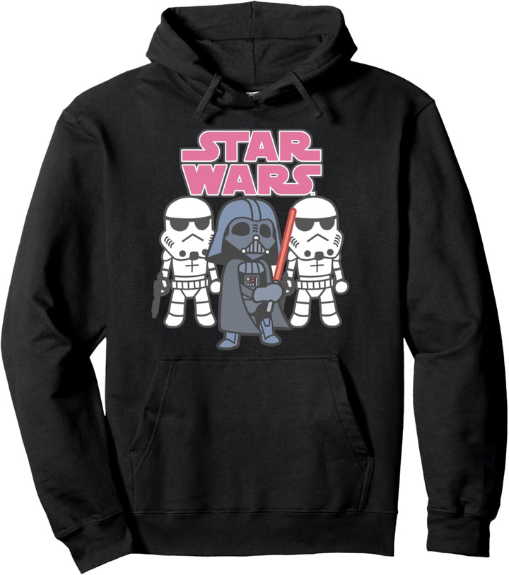 Star Wars Vader & Troops Cartoon Logo Pullover Hoodie