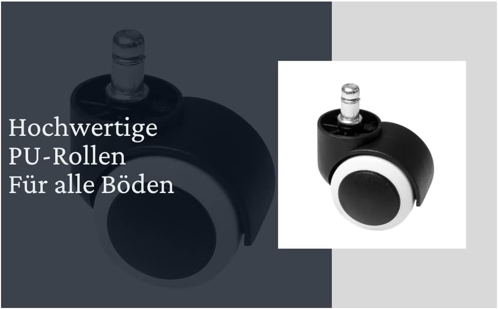 Sattelhocker - Extra breiter Sattelsuhl - Drehhocker Arbeitshocker Rollhocker mit Sattelsitz für Bür