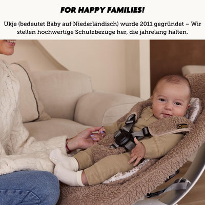 Ukje Liner Schwingbezug kompatibel mit 4moms MamaRoo 5, Multi-Motion Baby Schaukel, Baby Schaukelbez