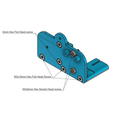 BLV Ender 3 Pro 3D-Drucker-Upgrade-Set, Doppeltreiber, Extruderschrauben, Heizbettplatte, auch kompa