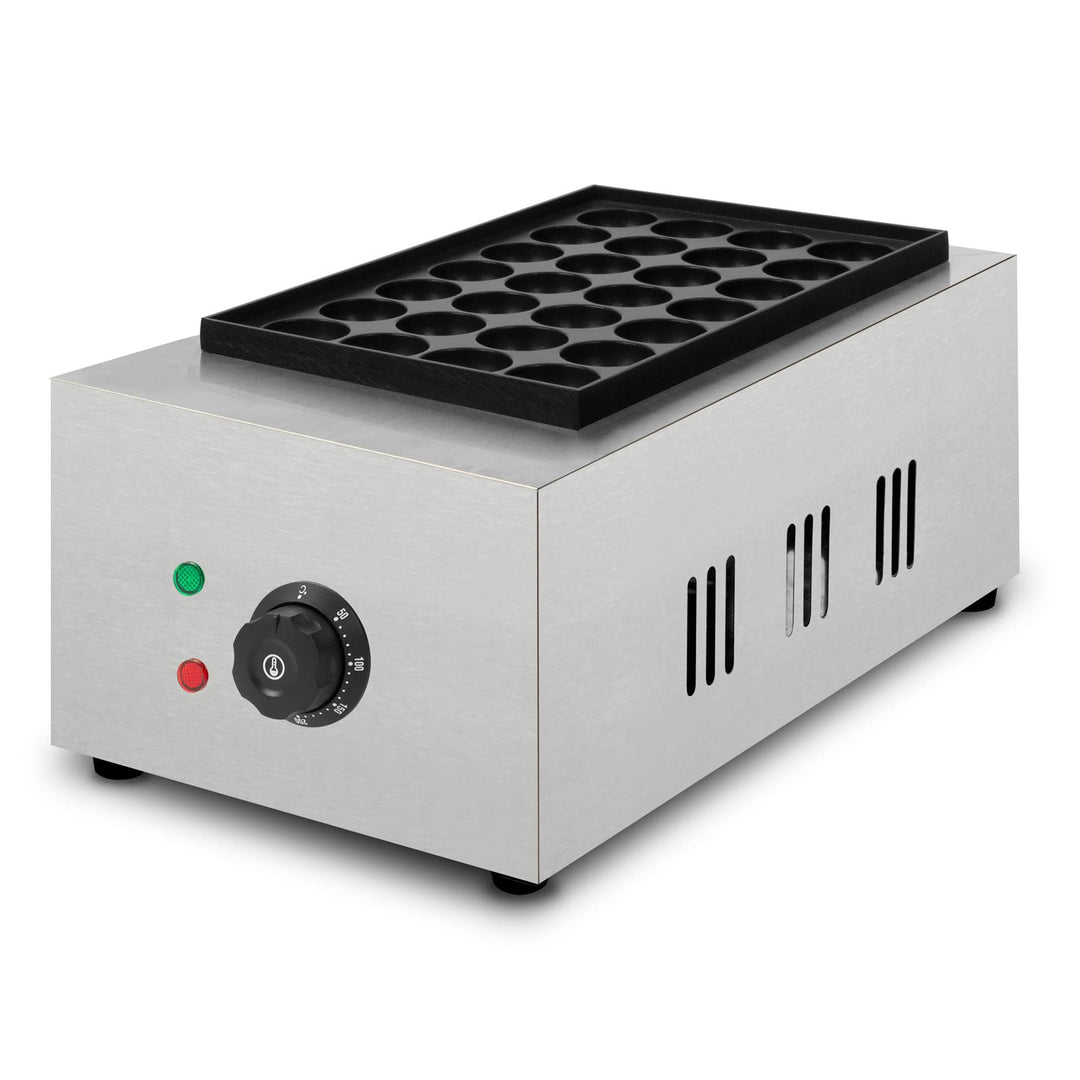 Takoyaki Maker, Takoyaki Maschine, Elektrisch 2000W, Grill mit Edelstahl Gehäuse, Temperatur Stufenl