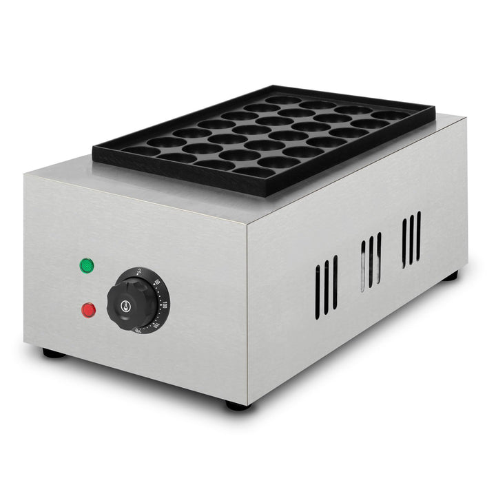Takoyaki Maker, Takoyaki Maschine, Elektrisch 2000W, Grill mit Edelstahl Gehäuse, Temperatur Stufenl
