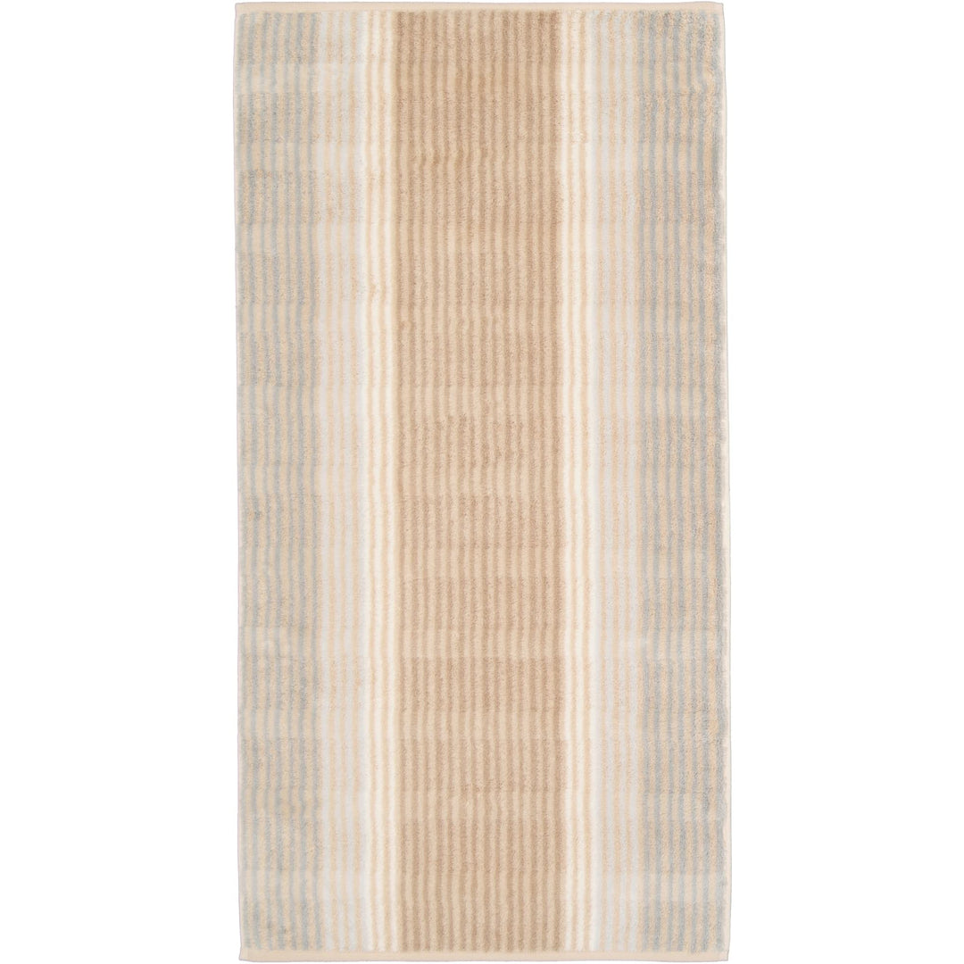 CAWÖ Home Handtücher Noblesse Cashmere Streifen 1056 Sand - 33 Duschtuch 80x150 cm, Duschtuch 80x150