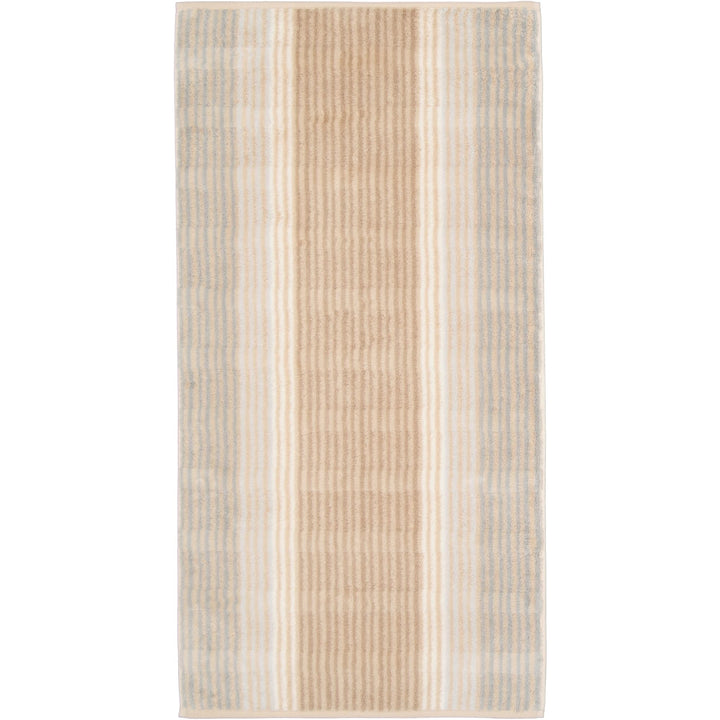 CAWÖ Home Handtücher Noblesse Cashmere Streifen 1056 Sand - 33 Duschtuch 80x150 cm, Duschtuch 80x150
