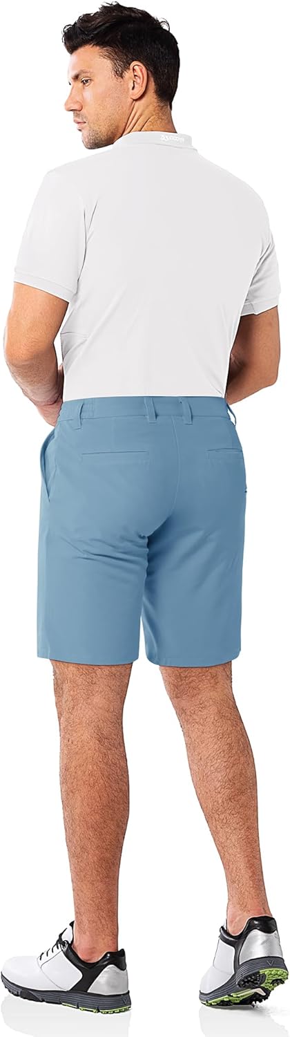 33,000ft Herren Golf Shorts Stretch Bermuda Shorts UPF 50+ Leichte Kurze Golfhose Chino Shorts Summe