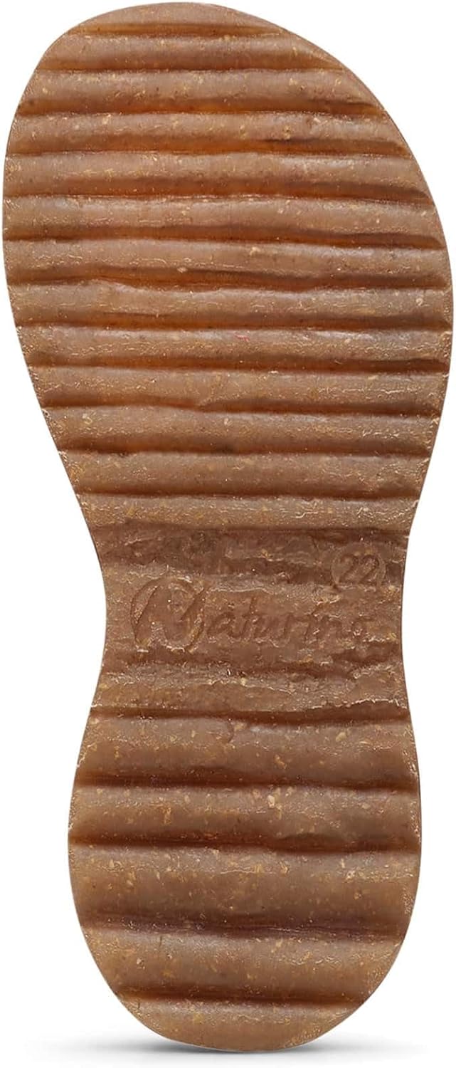 Naturino Halb geschlossene Sandalen aus Leder, Dunkelrot