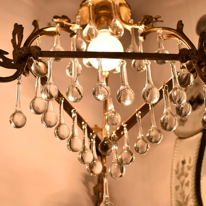 IndianShelf Kronleuchter-Kristalle, Kronleuchter, Tropfen-Ornamente, klare Glasornamente, 20 Stück,
