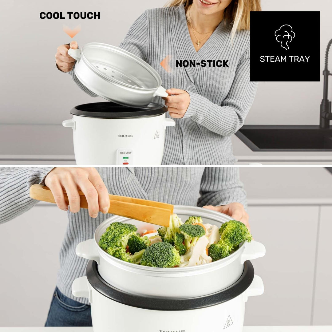 Taurus Rice Chef - Reiskocher | 1.8l | 700W | 0 Dezibel | Kunststoff 1,8 L, 1,8 L