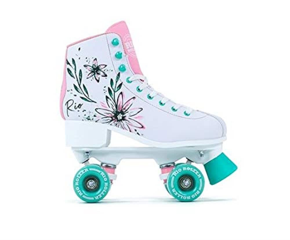 Rio Roller Artist Rollschuhe für Erwachsene, Unisex 39.5 Blume, 39.5 Blume