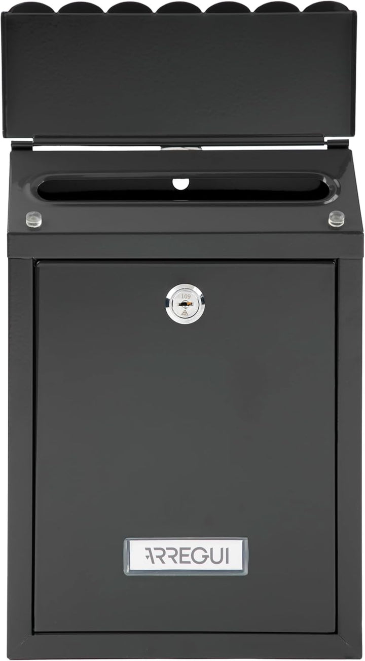ARREGUI Civic E5724-C Briefkasten aus Verzinktem Stahl, Grösse S (DIN A5 Post), Wandbriefkasten für