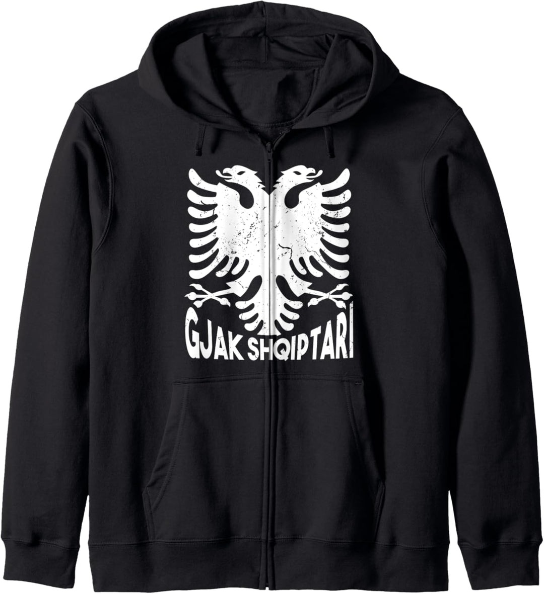 Albanischer Spruch mit Albanischem Adler | Albaner Kapuzenjacke