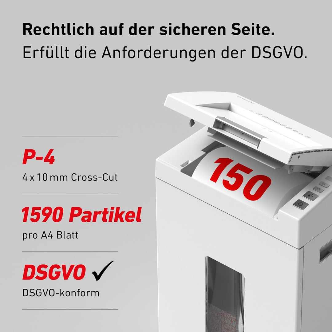 Autofeed Aktenvernichter IDEAL Shredcat 8291, 150 Blatt Papierstapel mit automatischem Einzug schred