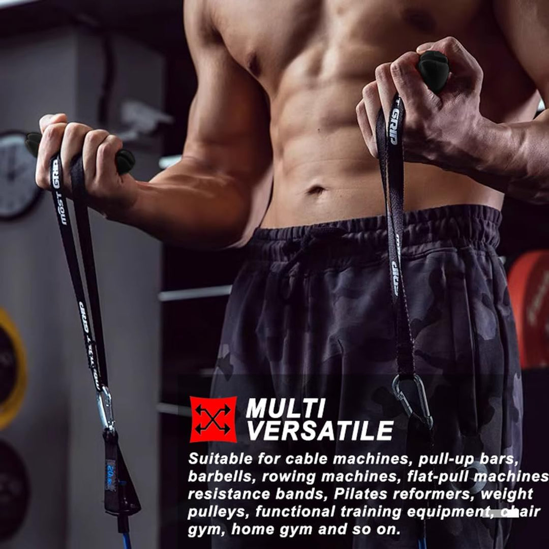 Klimmzuggriffe Griffe Fitnessgurt Heavy Duty Kabel Maschine Griffe Training Grip Strength Sling Trai