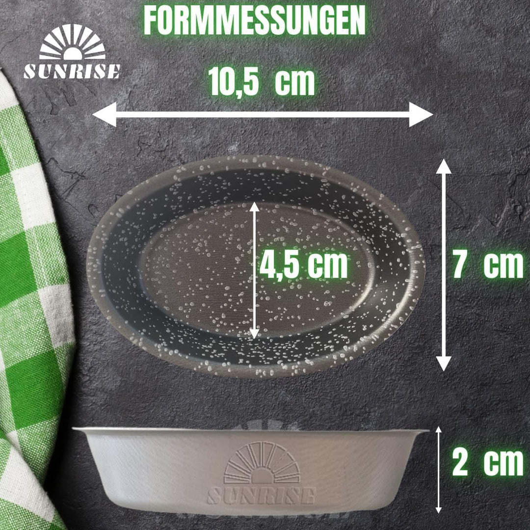 Formen für Backpasticotti Leccesi Form für Pasticotto, aus Aluminium, mit Antihaftbeschichtung, Stei