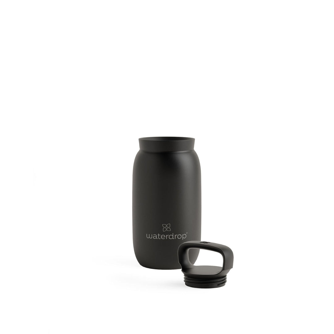 waterdrop® All Purpose Thermobecher 400ml. isolierte Edelstahl Thermosflasche. 24h kalt - 6h/12h hei