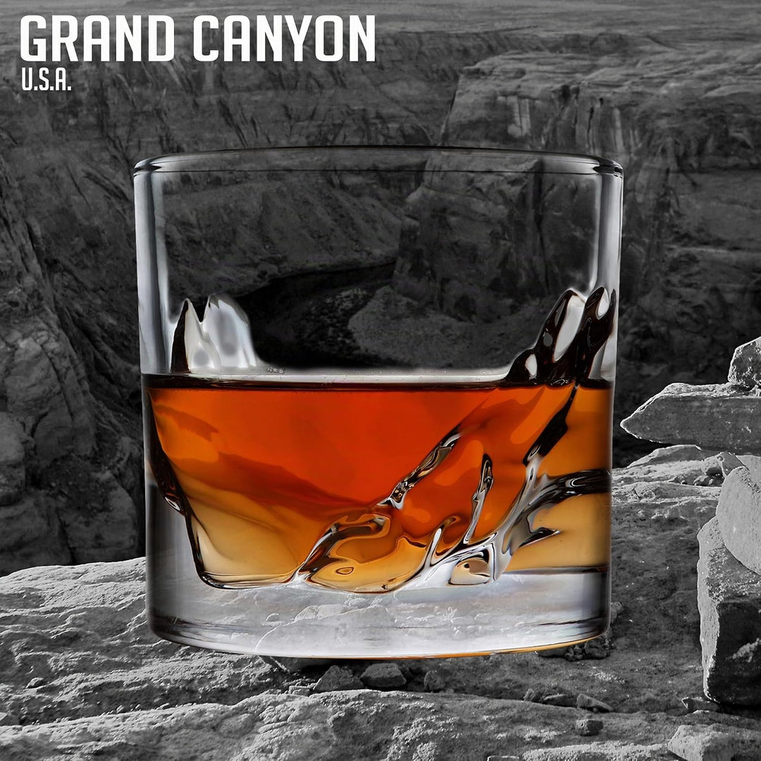 LIITON Whisky Gläser aus Kristallglas, Tumblergläser, Geschenke für Männer für Cocktails, Gin, Bourb