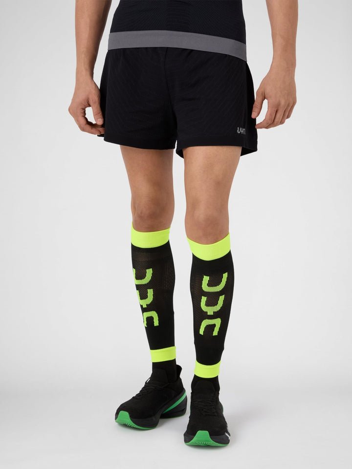 UYN Herren Calf Fly Socke Herren Socke L Black/Yellow Fluo, L Black/Yellow Fluo