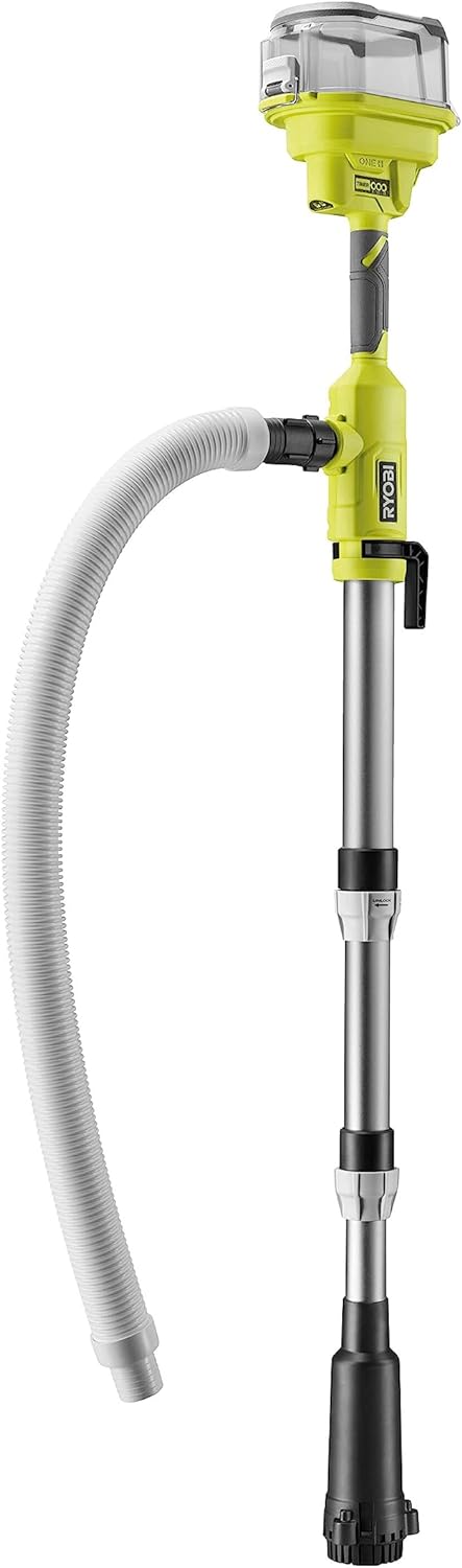 RYOBI 18 V ONE+ Akku-Regenfasspumpe RY18STPA-0 (bis zu 3.360 l/h Förderleistung, bis zu 7 m Förderhö