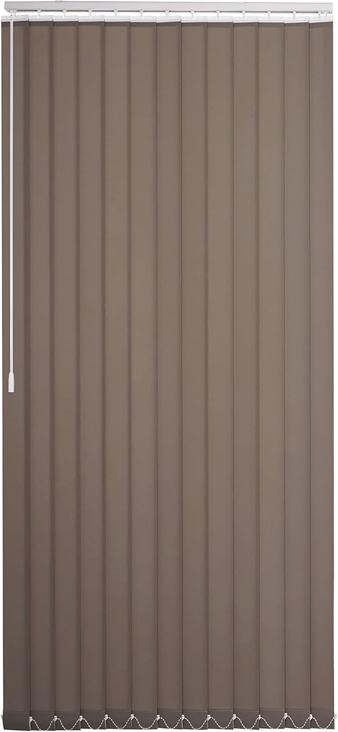 Ventanara® Lamellenvorhang durchgehende Schiene Komplettset Vertikaljalousie 89mm inkl. Montagemater