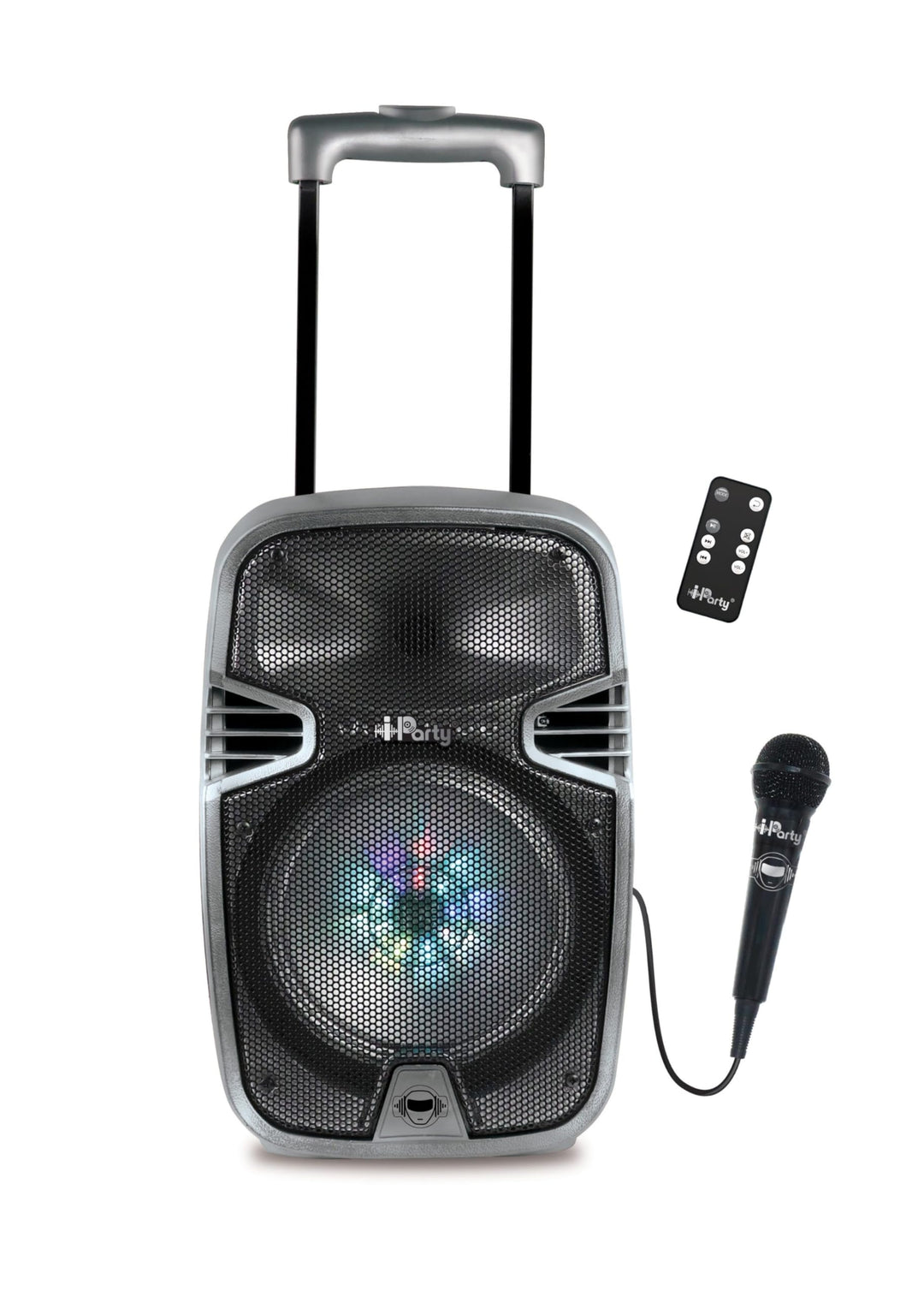 Lexibook Iparty Bluetooth®-Karaoke, Auf Rädern mit Lichteffekten und Mikrofon enthalten, Wiederaufla