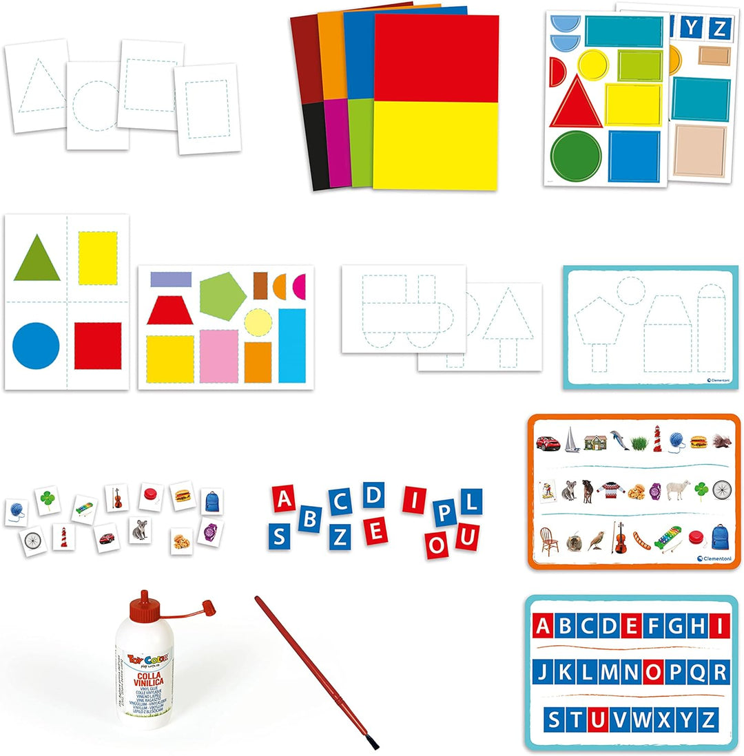 Clementoni 16340 Sapientino Aktivitätstisch Spiel 3 Jahre (italienische Version), Montessori-Bankett