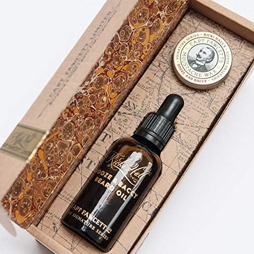 Captain Fawcett's: Ricki Hall's Booze & Baccy Beard Oil & Moustache Wax - Geschenkset
