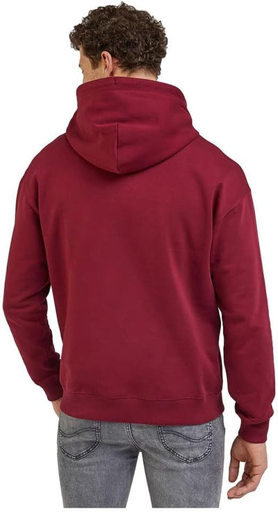 Lee Herren Varsity Hoodie Hooded Sweatshirt XL Rosa, XL Rosa