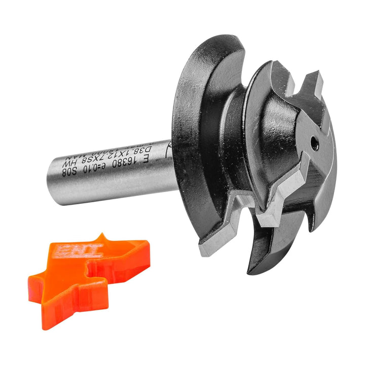 ENT 16380 Gehrungs-Verleimfräser HW, Schaft (S) 8 mm, Durchmesser (D) 38,1 mm, NL 12,7 mm, M 6 mm, S