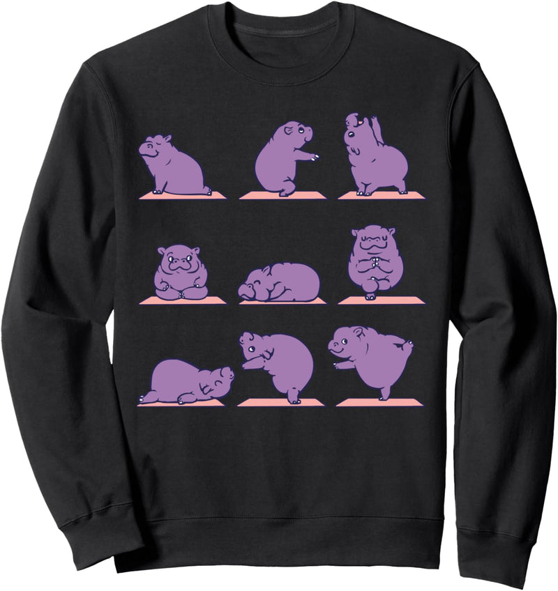 Baby Hippo Yoga Sweatshirt