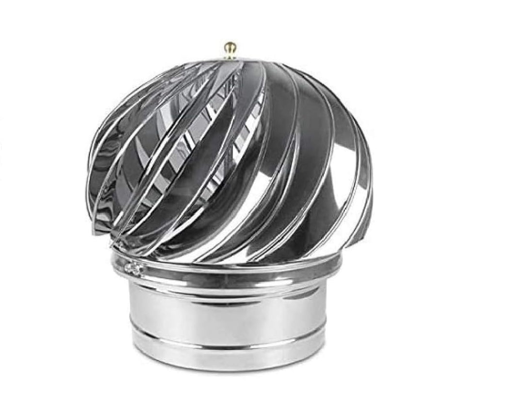 Kaminaufsatz Schornsteinaufsatz Edelstahl drehbarer Kugelaufsatz Lüftungsaufsatz Kaminhaube Schornst