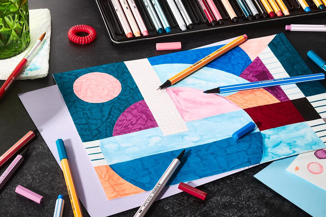 Premium-Filzstift mit Pinselspitze, Premium-Filzstift & Fineliner - STABILO Pen 68 brush, Pen 68 & p