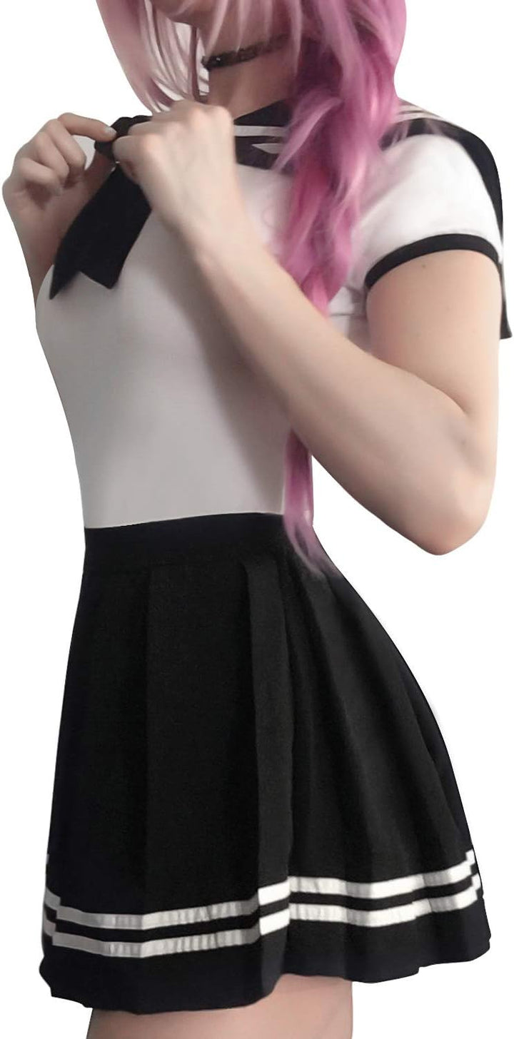 LittleForBig Baumwolle Strampler Onesie Pyjamas Bodysuit - Cosplay Magisches Mädchen Schwarz Strampe