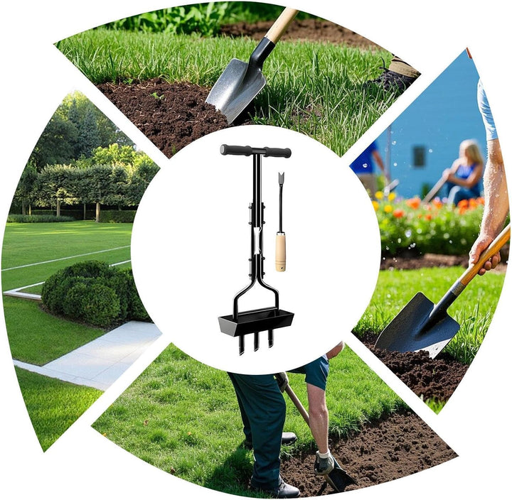 Grass Aerator für Lawn Aerator Tool | Iron Manual Lawn Core Aerator – Ausrüstung zur Pflege von Kräu