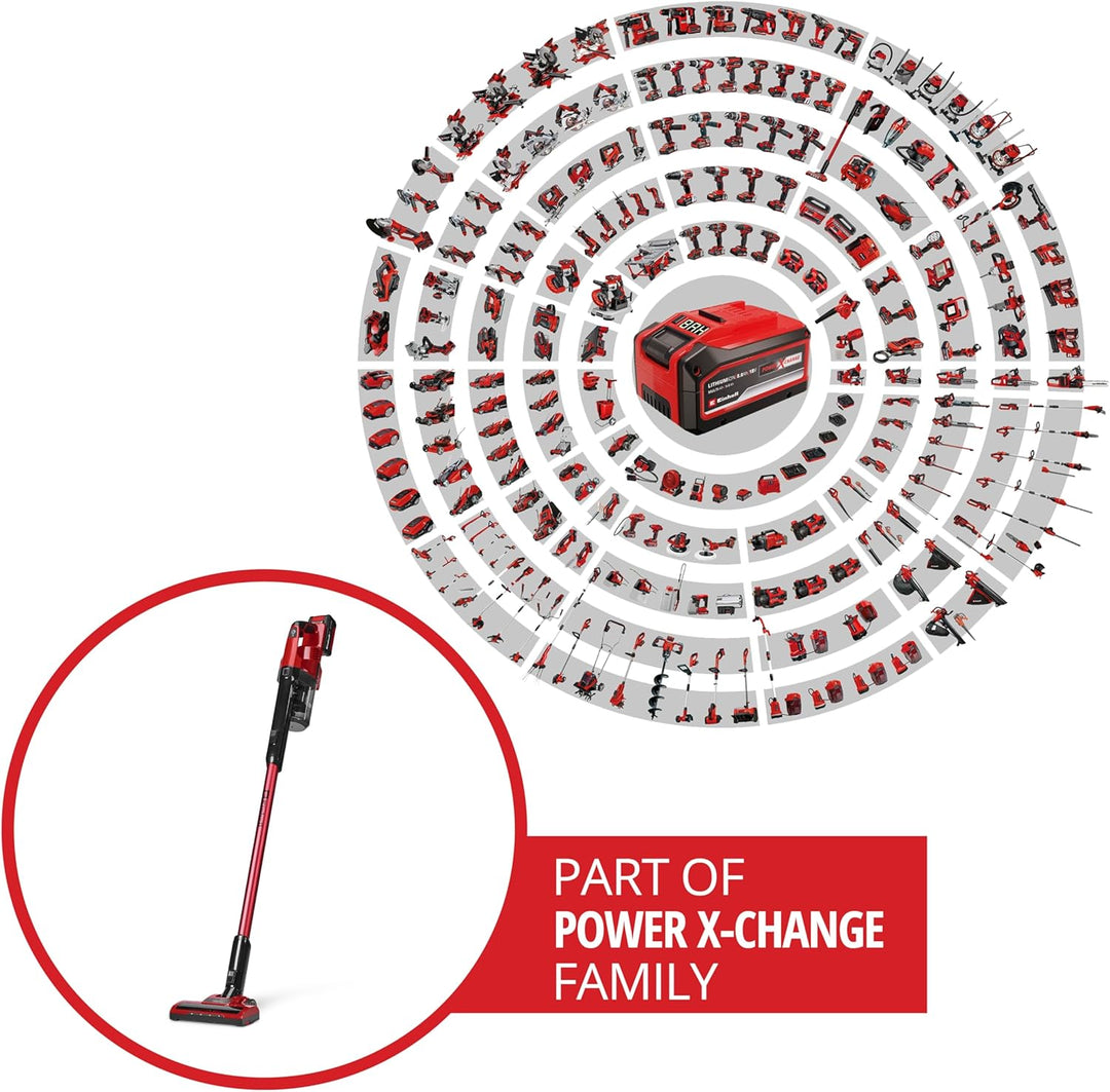 Einhell Akku-Stielstaubsauger TE-SV 18 Li (1x4,0Ah) Power X-Change (18 V, beutellos, Zyklontechnolog