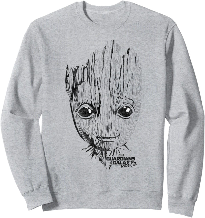 Marvel Guardians Of The Galaxy Groot Line Art Portrait Sweatshirt