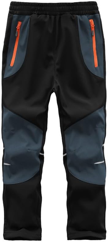 Zzkouine Kinder Softshellhose Schneehose Thermohose Hosen Jungen Mädchen Winterhose Outdoorhose Wand