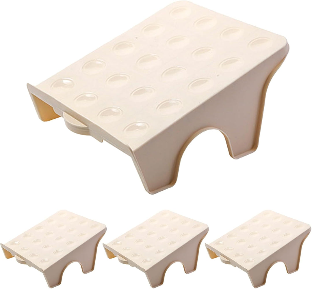 Schuhschlitz-organizer 4 Stück Rutschfest Doppellagig Schuhstapler Kunststoff Schuh-platzsparer Plat
