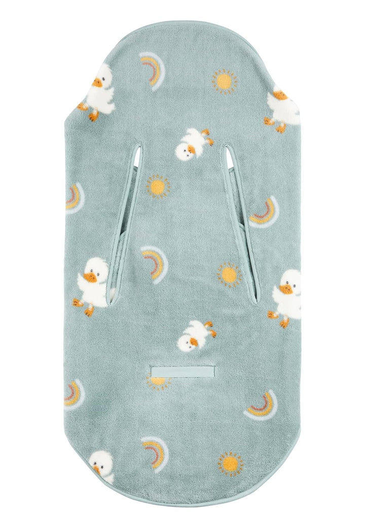 Einschlagdecke aus Plüsch mit allover Motiv Ente Edda Lou