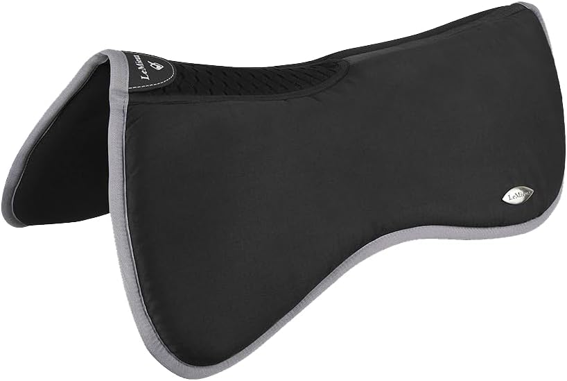 LeMieux Wither Relief Memory Foam Half Pad Black Sattelauflage, Schwarz, L