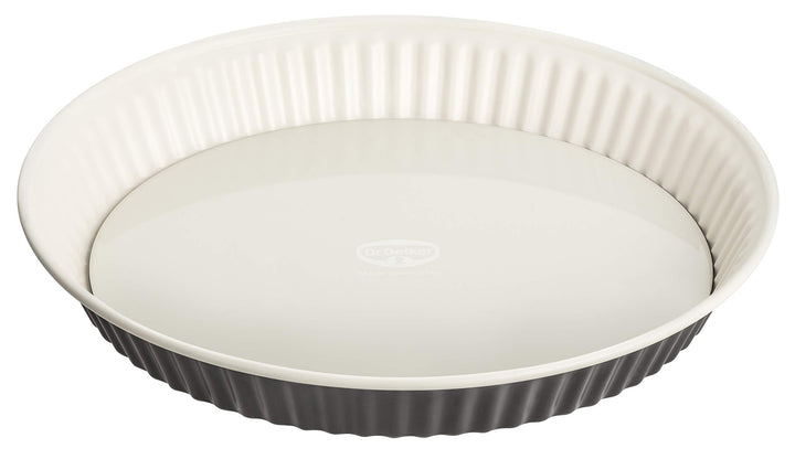 Dr. Oetker Quicheform Ø 28 cm EXCLUSIVE, Tarteform mit schnitt- &amp; kratzfestem Hebeboden mit Emaille-