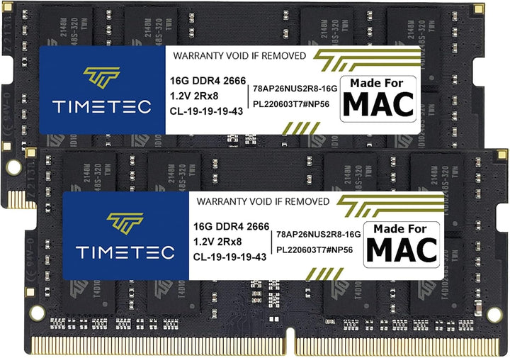 Timetec 32GB KIT (2x16GB) Kompatibel für Apple DDR4 2666MHz/2667MHz für Mitte 2020 iMac 20,1/20,2/Mi