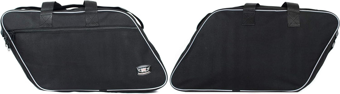 GROSSES Biker-ZAHNRAD - Packtaschen für Innenfutter für Harley Davidson Road King Electra Glide-Paar