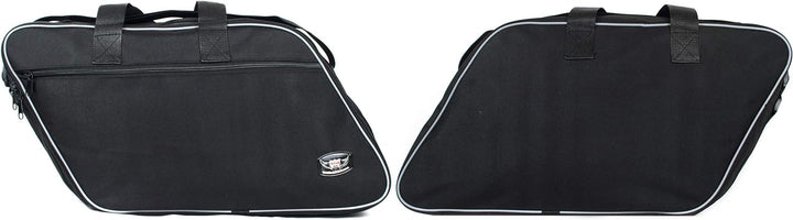 GROSSES Biker-ZAHNRAD - Packtaschen für Innenfutter für Harley Davidson Road King Electra Glide-Paar