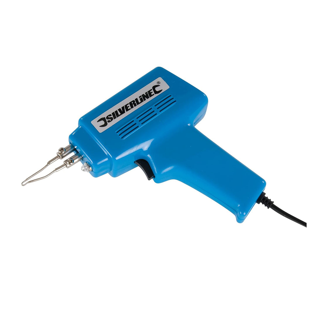 Silverline 845318 Elektrischer Lötkolben mit Zubehör, 9-tlg. Satz 100 W / 30 W