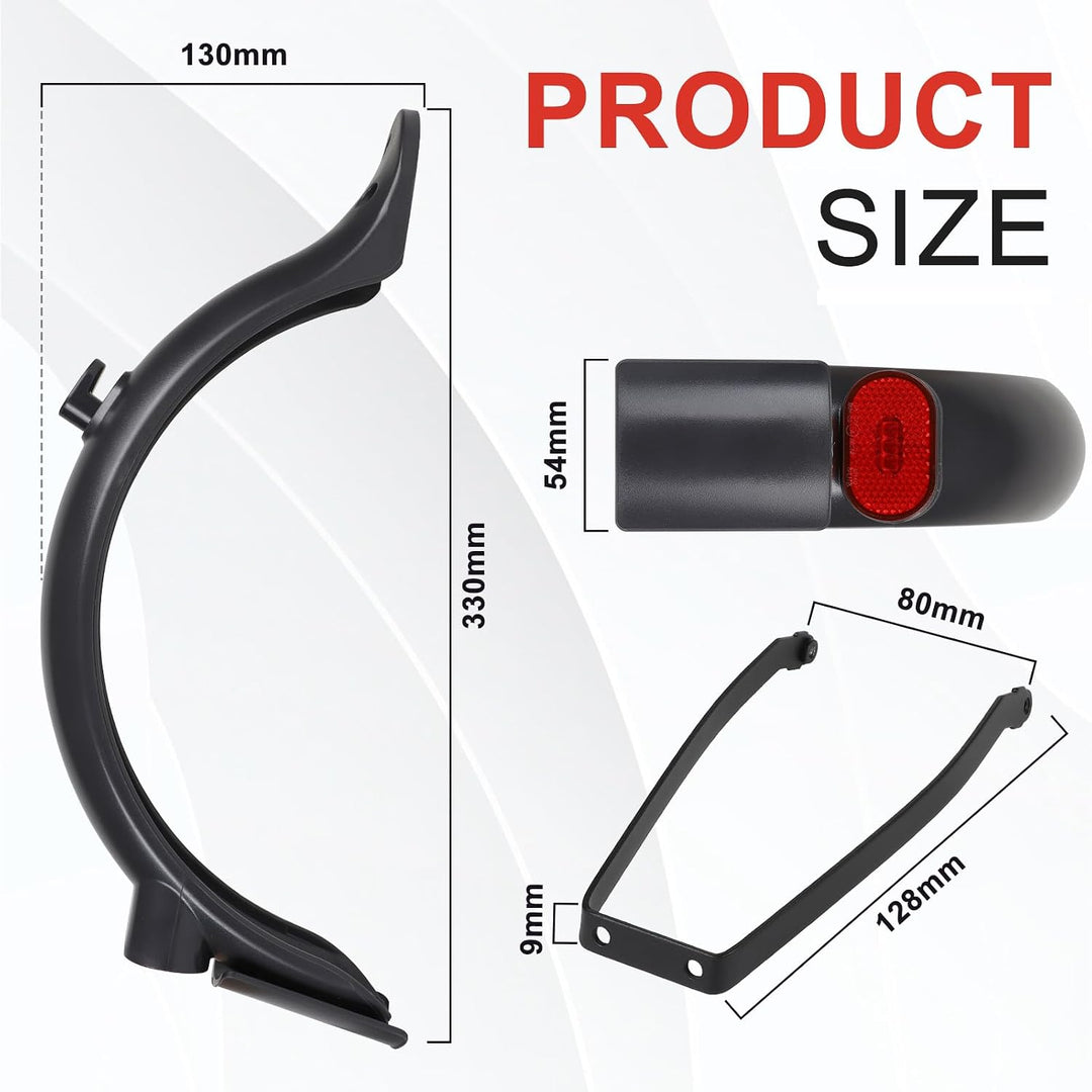 efuturetime E-Scooter Schutzblech Hinten Kompatibel mit Xiaomi M365/1S/Pro