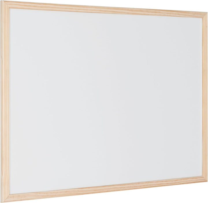 Bi-Office Budget Whiteboard mit Holzrahmen, trocken abwischbar, 5 Grössen wählbar, 60 x 45 cm 60x45