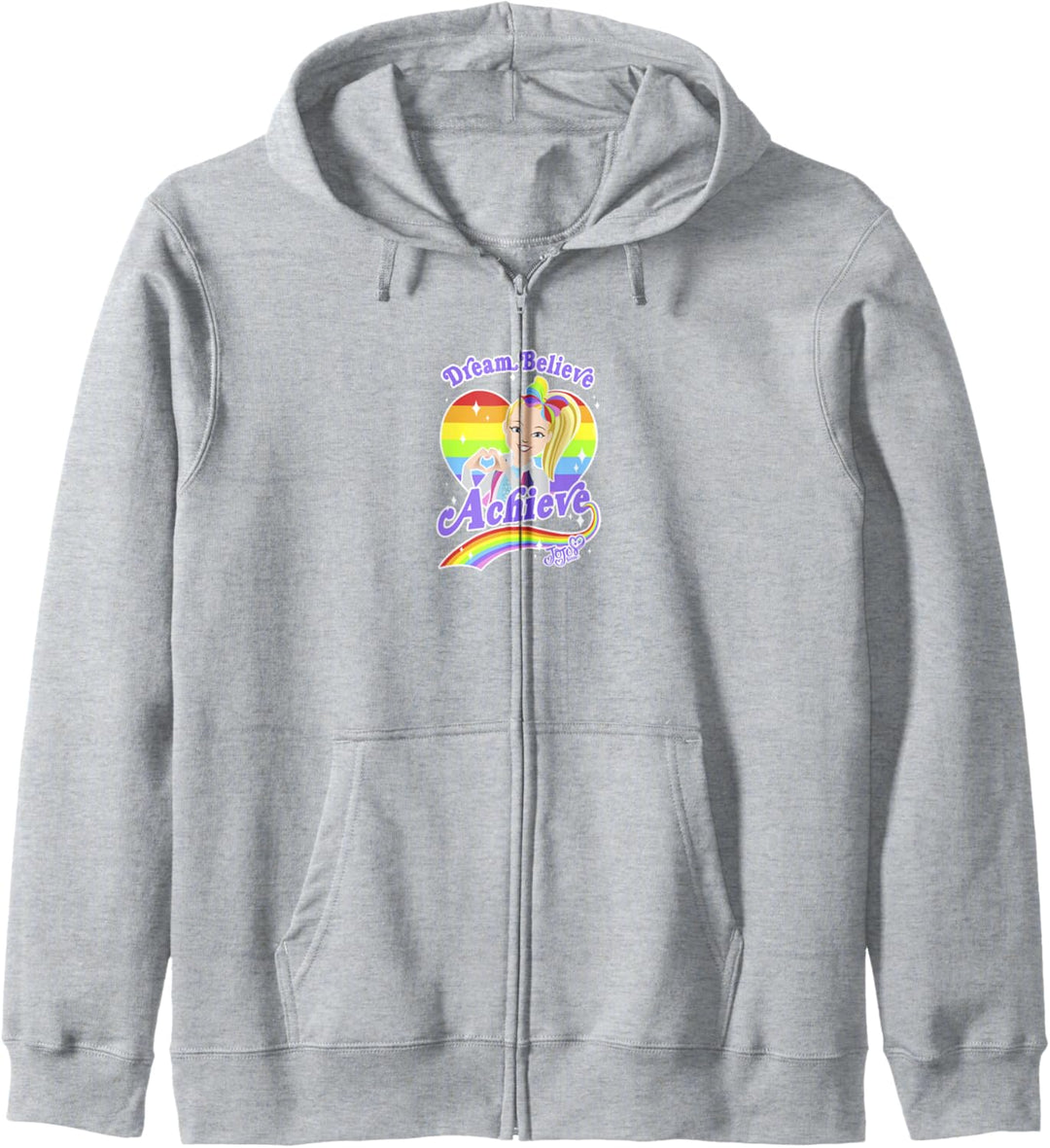 JoJo Siwa Dream Believe Achieve Rainbow Portrait Kapuzenjacke