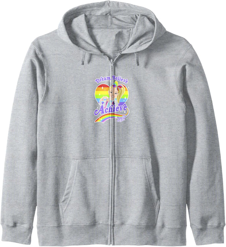 JoJo Siwa Dream Believe Achieve Rainbow Portrait Kapuzenjacke