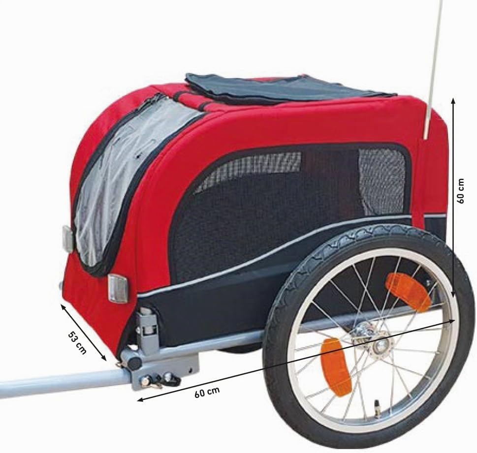 Nobby 62395 Fahrradanhänger SENLIMA S, B 53 x H 60 x L 60/117 cm, bis zu 15 kg